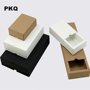 선물 랩 웨딩 파티 호의 선물 상자 흰색 작은 크래프트 상자 비누 보석 DIY 서랍장 포장 50pcs