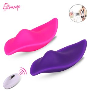 Wearable Strapon Dildo G Spot Wibrator Dla Kobiet 10 Prędkość Wibrujący Majtki Bezprzewodowy Pilot Wibrujący Jajko Dorosłych Sex Zabawki MX191219