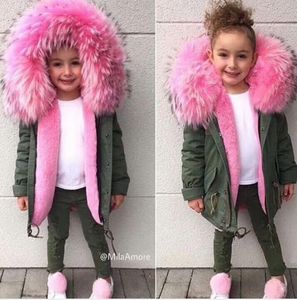 Fredda ragazza russa giacca e giacca per bambini alta pelliccia sintetica staccabile cappotto spesso neonato per bambini vestiti di cotone invernale