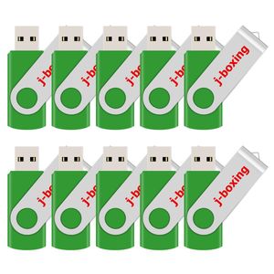 Bulk 10 Stück 16 GB USB-Flash-Laufwerke, drehbarer Daumen-Pendrives, USB 2.0, rotierende Memory Sticks, echte Aufbewahrung für Computer, Laptop, kostenloser Versand