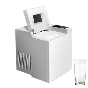 Kısa otomatik elektrikli buz makinesi taşınabilir mermi küp buz makinesi küçük bir bar kahvehane 15kgs / 24H ücretsiz kargo