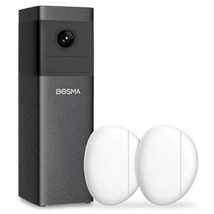 Bosma x1 kapalı güvenlik kamera ile 1080 p hd ip gözetim sistemi siren alarm renk gece görüş 2 yönlü ses pir / motion / ses detecti