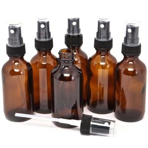 5-100ml Beauty Puste Bursztynowe butelki szklane Essential Oil Mist Spray Container Case Refillable Butelki Podróż