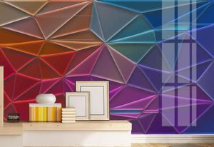 カスタム写真3Dの壁紙壁画現代ノルディックミニマルな抽象的な幾何学的なHDシルクテレビの背景壁の壁紙リビングルームのための壁紙