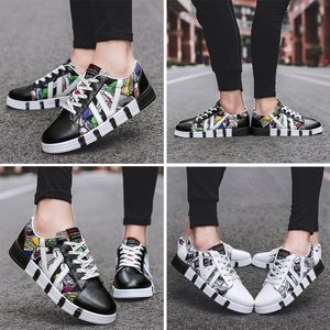 NOWOŚĆ Fashion Women Men Buty Czarne białe skórzane płócienne buty Platforma Platforma Platforma Sports Sneakers Domowa marka wykonana w Chinach Rozmiar 3544 Dhgates