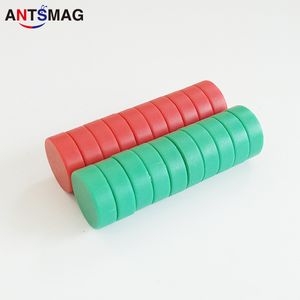 D15X5MM Plastic Coated N52 Neodymium Magnets, D5/8"X1/5" 20Pack DIY Permanent Hanging Magnets