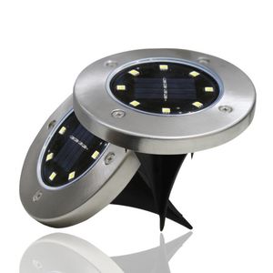 Solar-Flutlichter, Bodenleuchte, 16 LEDs, LED-Außenbeleuchtung, wasserdichte Garten-Wege-Deckleuchten mit Lampe für Haus, Hof, Auffahrt, Rasen