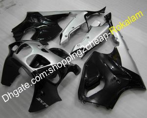 For Kawasaki Fairings ZX-7R 1996-2003 ZX7R 96-03 ZX 7R Silver Black Motorcycle Cowling Aftermarket kit
