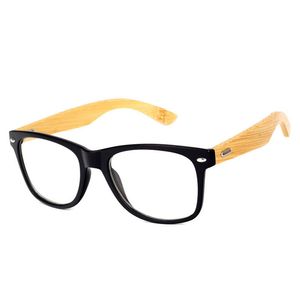 Óculos de armação Óculos Limpar óculos óculos moldura Mulheres Homens Armações óptica do Eyewear Eyewear Natural Bamboo óculos 5J0T52