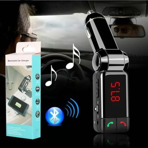 Billaddare Bluetooth BC06 FM-sändare Dual USB-port In-Car Bluetooth-mottagare MP3-spelare med Bluetooth handsfreee-samtal