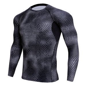 Set da allenamento attillato da uomo girocollo manica lunga sport fitness corsa manica lunga t-shirt camicia traspirante ad asciugatura rapida