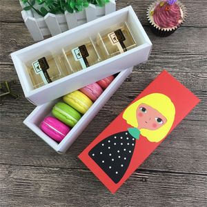 Christmas Macarons Paper Box Valentine Chocolate Biscuits Baking Packing Boxes Cupcake Cartoon Container Macaron Packaging Boxes BH2548 TQQ