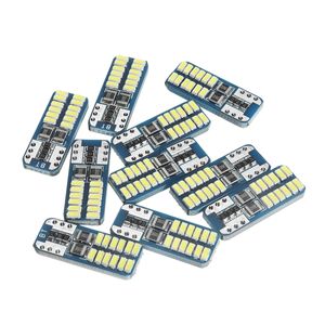 10pcs T10 W5W 2825 3014 24SMD 12V 5W LED Car Side Marker Lights Bulbs with Canbus No Error