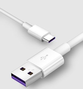 Mobile Phone 1m 5A Type C Cables for Huawei Xiaomi Samsung Cell phone USB 3.1 Type-C Quick Charge Fast Charging Cable DHL FEDEX EMS FREE SHIPPING