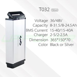 Powerful Electric Bike Battery 48V 20Ah Lithium Battery use NCR18650PF cell Rear Rack Battery with BMS 3A Charger