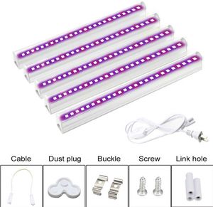 T5 T8 Led Grow Lights Bar 6Pcs Full Spectrum Grow Lamp Tube for Seed Starting Indoor Plant Flower Bloom Vegetable Garden light