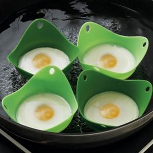 실리콘 계란 Poacher 쿡 Poach 포드 계란 금형 그릇 모양 계란 반지 실리콘 팬케이크 주방 요리 도구 가제트