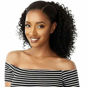 100% prawdziwych włosów Kinky Curly Afro Ponytail Hair Extension Clip in Remy Afro Kinky Curly Slostring Ponytails Włosy Kawałek 140g Klipsy