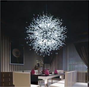 Moderna fyrverkerier ljuskronor, kristall ljuskrona hängande belysning, taklampor fixturer för vardagsrum sovrum restaurang, 9-ljus