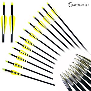 12PK 28" 29" 30" 31.5" Archery Fiberglass Arrows for Recurvebow Compound Bow Arrow target shooting Shooting