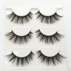 3D Mink False Eyelashes Lashes 3D15 Handmade Soft Thick Long Fake Eye Lash Eyelash 3 Pairs Beauty Extention