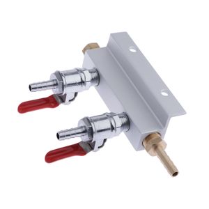 Aluminum Beer Gas Manifold Distribution CO2 Beer Splitter 2 Way//3 Way //4 Way