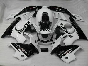 Motorcykel Fairing Kit för Honda CBR600F3 97 98 CBR 600F3 CBR600 CBRF3 CBR 600 F3 1997 1998 Vita svarta Fairings Set + Presenter! Hq65