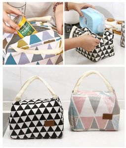 Hand-held Bento bag Insulation Pack Waterproof Mommy Lady Lunch box small cloth bags handbag