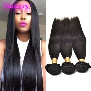 Cabelo humano peruano não processado Yirubeauty Body Wave Straight Virgin Hair 3 ou 4 Five Bundles Double Tramas 8-30inch Hair Products