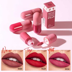 Pudaier 18-Shade Capsule Matte Liquid Lipstick - Waterproof, Long-Lasting Lip Gloss with Red Tones