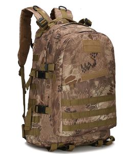 40L 3D Camo ryggsäck Stor kapacitet Duffel Väskor utomhussport axlar Taktiska militära ryggsäckar Camping Vandring med ryggsäck Travelbag