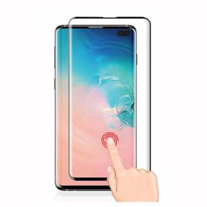 Fingeravtryck Lås upp No Hole Tempered Glass Skärmskydd för Samsung Galaxy S10 S10Plus Not10 Not 10 S9 S9Plus S8 S8 Plus Note8 Note9