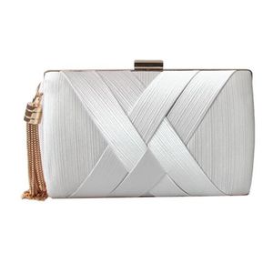 Bolsos de estilo explosión Bolso de cena con borlas Mujer EA Seda Banquete Vestido de noche Bolsos Bolsos de mano Accesorios de mano para mujer 219n