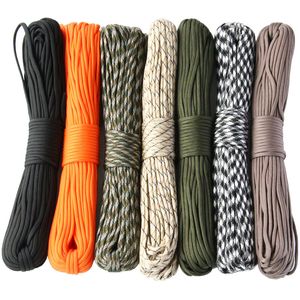 7 шт./лот QingGear 100 футов 31 метр Paracord парашют шнур талреп 7 Strand тип выживания Paracord веревку тактический аксессуар