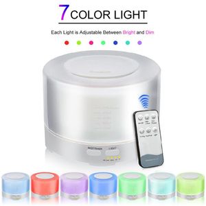 Newest 700ml Air Humidifier Ultrasonic Oil Diffuser Aroma Essential Oil RGB 7 Color LED Night light Cool Mist Purifier Humidificador