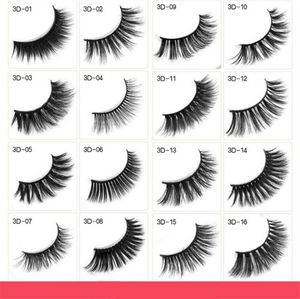 36 Modelle 3D falsche Wimpern dicke übertriebene gefälschte Wimpern hohe Nachahmung Nerzwimpern Make-up-Tools freies Schiff 100