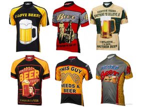 2024 Bier Cartoon männer Radfahren Jersey Quick-Dry Sommer Team Fahrrad Kleidung Zyklus Tragen Hemd Ropa Ciclismo MTB Bike trikots Tops