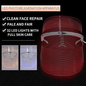 LED Photon Facial Mask Beauty Machine Rejuvenation Collagen Mesotherapy Healthy Anti Aging Wrinkles Scarring Skin Care Tool