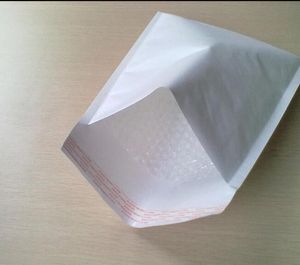 Weiße Kraftpapier-Luftpolsterumschlag-Versandtaschen, stoßfeste Anti-Druck-Verpackung, Kuriertaschen, klein, groß, 9 x 11 cm/40 x 30 cm, 50 Stück