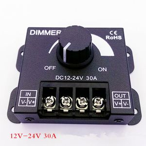 360W 30A DC12-24V LED DIMMERシングルカラースイッチ輝度ストリップドライバーコントローラー5050 5630 3014 3528ライト