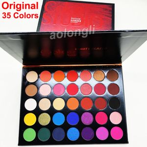 Smink ögonskugga palett 35 färger skönhet glaserad ögonskugga studio palett matte shimmer naken shadow hills palettes fabrik direkt gratis dhl