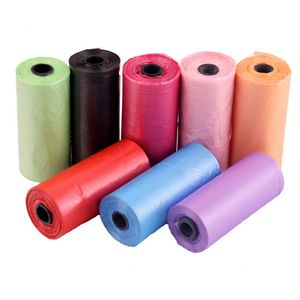 13 Rolls / Pack 195PCs Pet Dog Garbage Bag Clean-Up PE Puppy Cat Rengöring Väska För Utomhus Avfall Poop Plocka upp