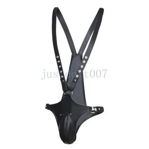 Bondage mens de couro de couro Arnês Gay Night Fanche Fanche Belt Rouphe Clubwear Au097