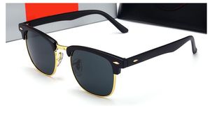 Качество Стеклянные линзы Марка Дизайнер Мода Мужчины Женщины Планка рамы Покрытие Солнцезащитные очки Спорт Винтаж Солнцезащитные очки