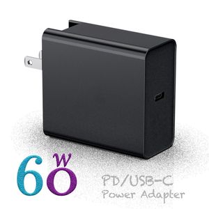 60W PD QC4.0 3.0 Szybka ładowarka do komputera USB Type-C Szybkie ładowanie Adapter podróży Ładowarki