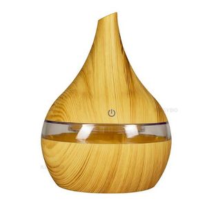 Nuovo diffusore d'aria elettrico USB da 300 ml in legno Umidificatore ad ultrasuoni per umidificatore a nebbia fredda per la casa