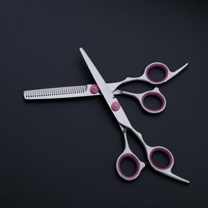 Hair Scissors 6" Barber Scissors Shear Cutting Thinning Scissor 30% Thinning Straight Snips + Pinking Shears