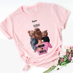 T-shirt a maniche corte stampata alla moda della nuova super mamma 2020