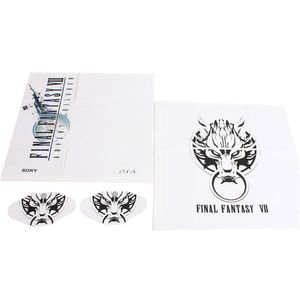 Fantasy Game Theme Sticker Decal Skin for Play Station 4 PS4 Console Controller Final Fantasty VII - Blue