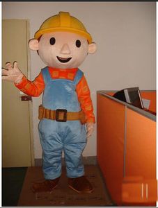 2019 Rabattfabrik Försäljning Bob Builder Mascot Costume Engineer Mascot Kostym för vuxen Halloween Carnaval Kostym